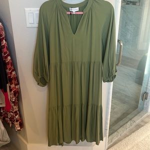 Gibson Latimer v neck midi dress size m